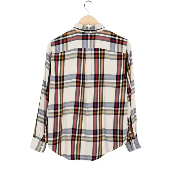 Levi's Women's Western Boyfriend Fit Plaid Button Down Shirt Size Small - Picture 5 of 10